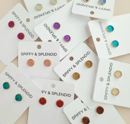 Geode Druzy Studs