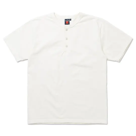Terry Loop Henley Neck Pack T-Shirt [8213]