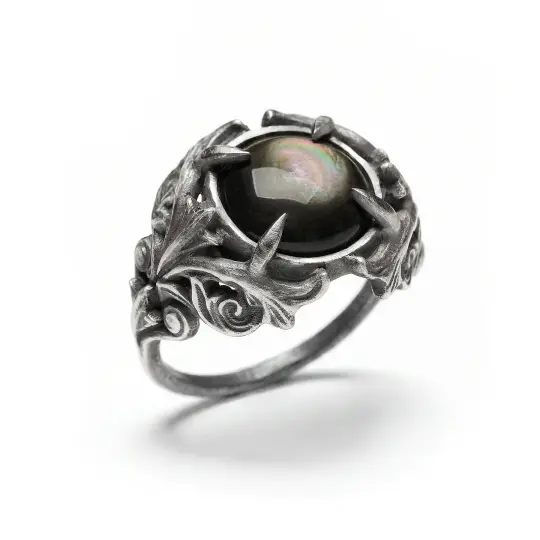 The Anemoi. Black Mother of Pearl  Ring. *Limited*