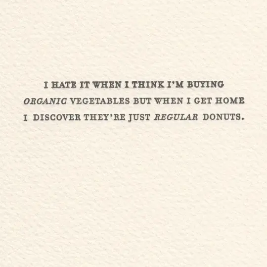 Vegetables vs. Donuts Card