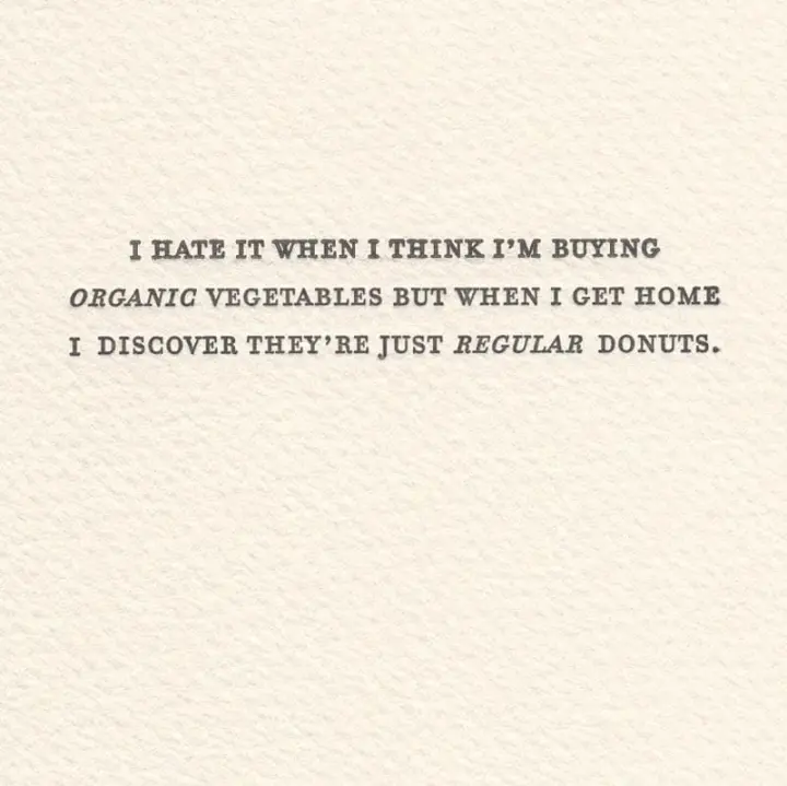 Vegetables vs. Donuts Card