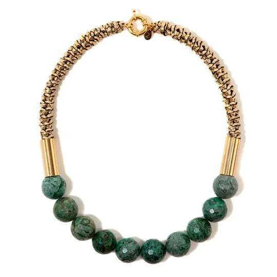 "Canna" Jasper Neckpiece