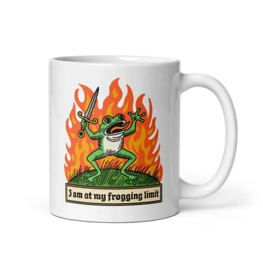 I am at my frogging limit mug