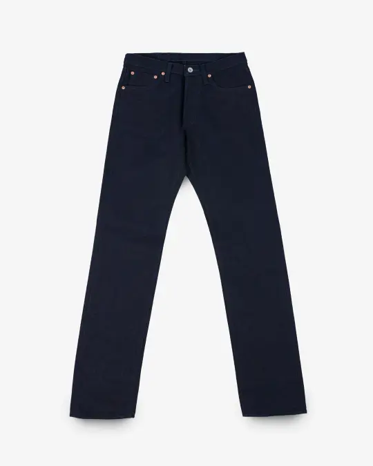 14oz Selvedge Denim Straight Cut Jeans - Indigo/Indigo