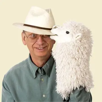 Alpaca Stage Hand Puppet