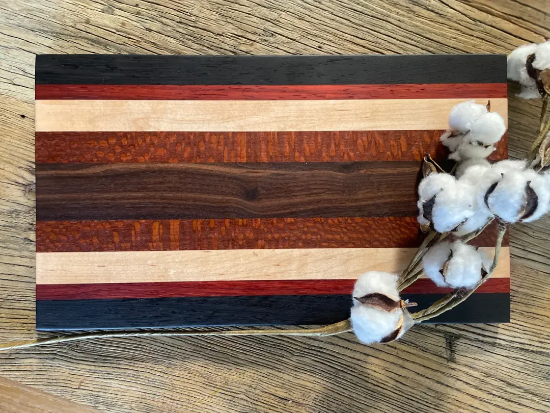 24M014 -  Mixed Padauk, Maple, Leopard & Walnut