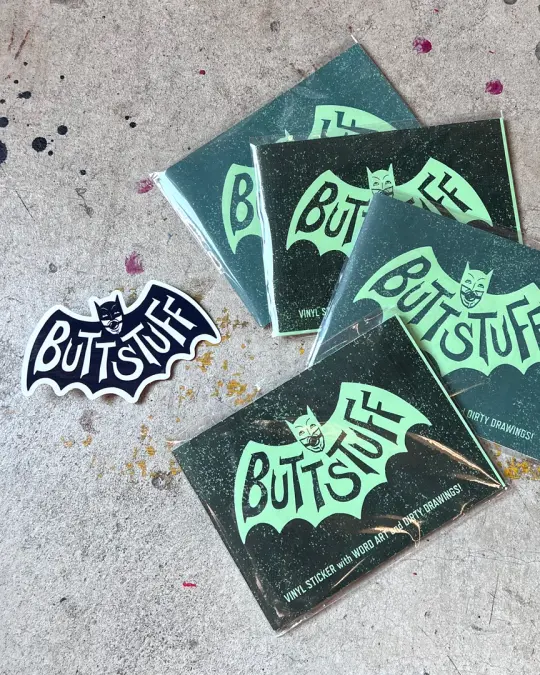 Buttstuff Batman - Zine and Sticker