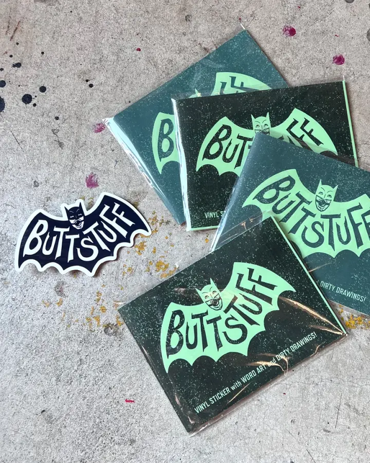 Buttstuff Batman - Zine and Sticker