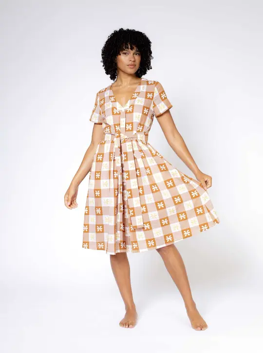 sample sale | miranda dress tanlines | XXS-3X