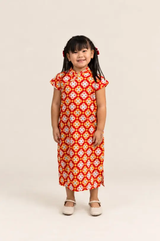 Cheongsam - Red Lucky Coins