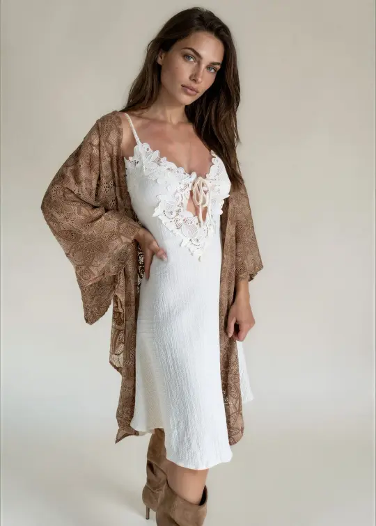 Solene Dress in Cream