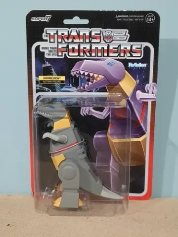 GRIMLOCK DINO Transformers Super7 Reaction Retro Action Figure Series