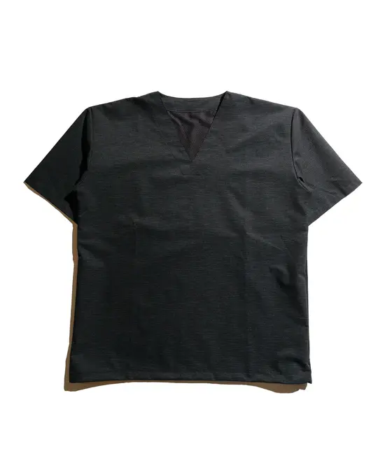 Found Feather Tech Sleeping Shirt Dot AIR Slub Linen Black