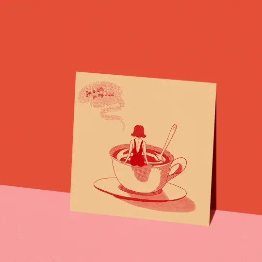 Coffee Lady Print