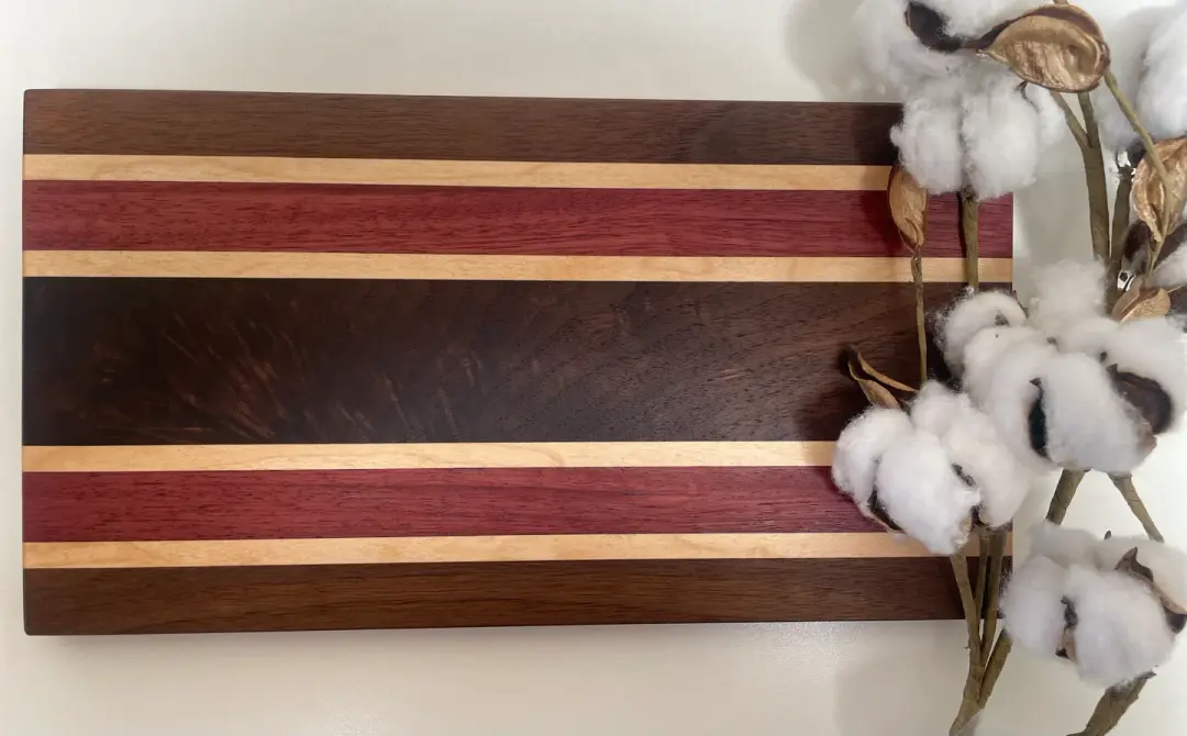 24M004 - Mixed Walnut, Maple & Purpleheart