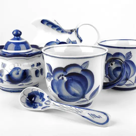 Gzhel Tea for Two Set