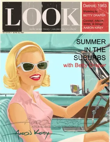 Betty Draper in Look magazine print