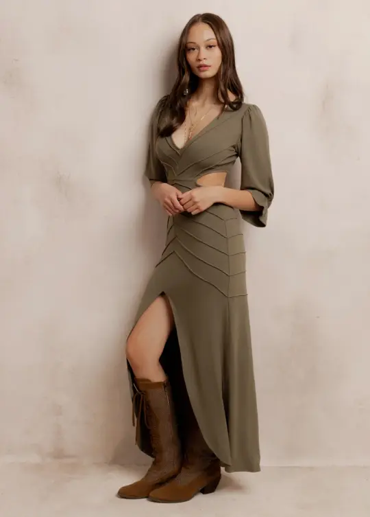 Lula Dress in Agave