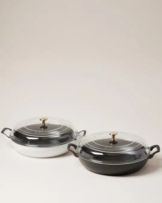 Staub Cast Iron Braiser with Brass Knob