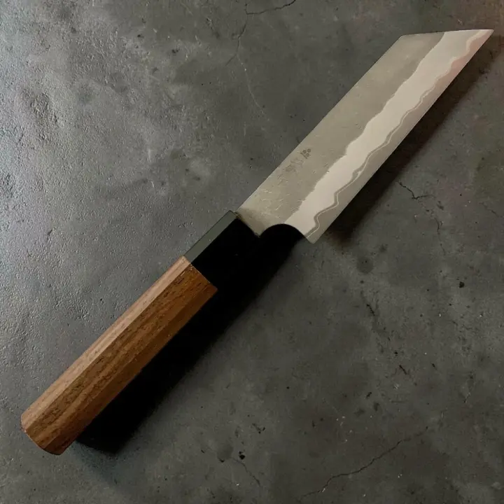 Nigara Aogami Super Migaki Tsuchime Kiritsuke Petty 120mm