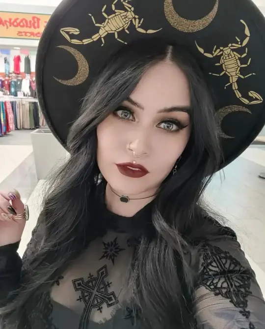 Scorpions & Moons Vegan Felt XL Brim Hat
