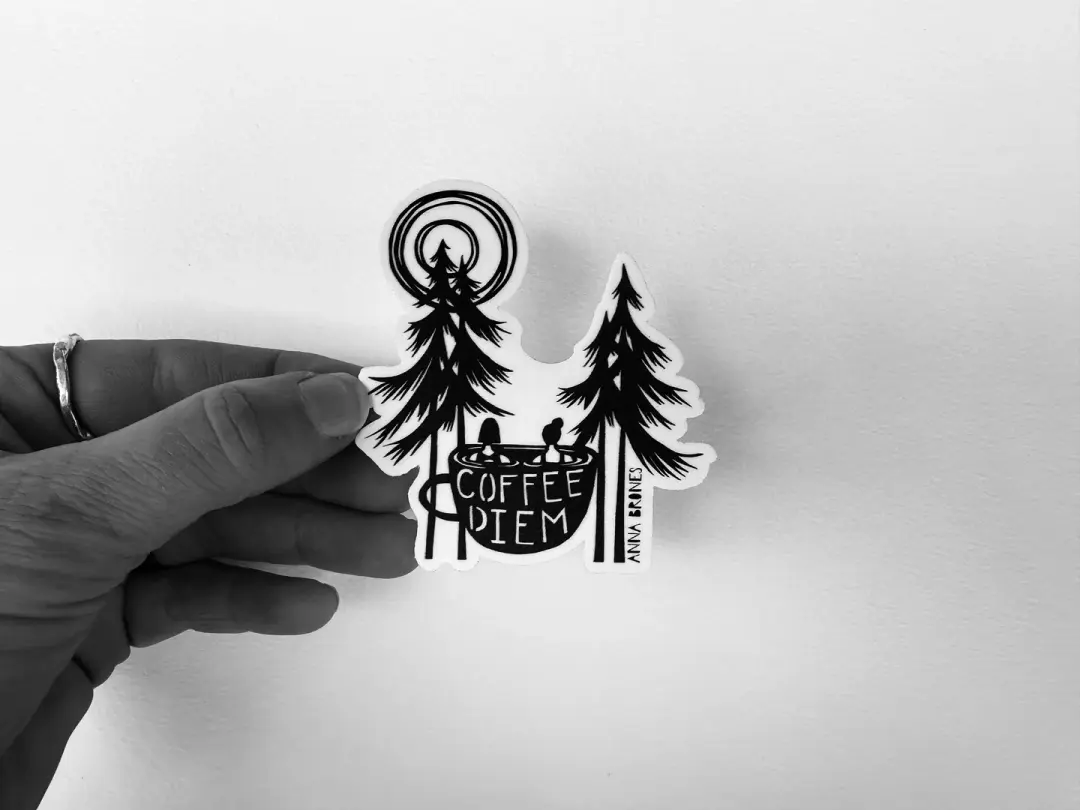 "Coffee Diem" Sticker