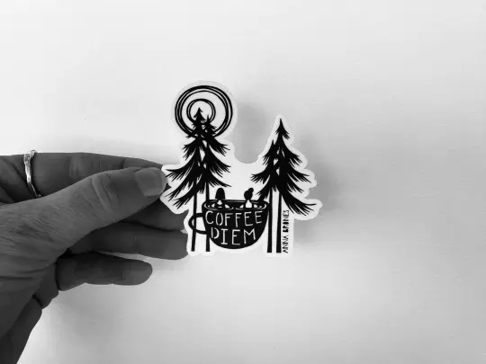 "Coffee Diem" Sticker