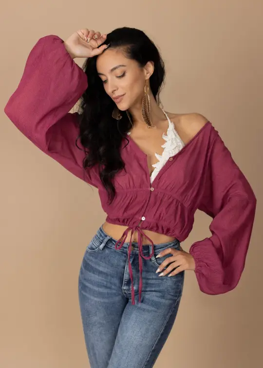 Kimber Top in Berry