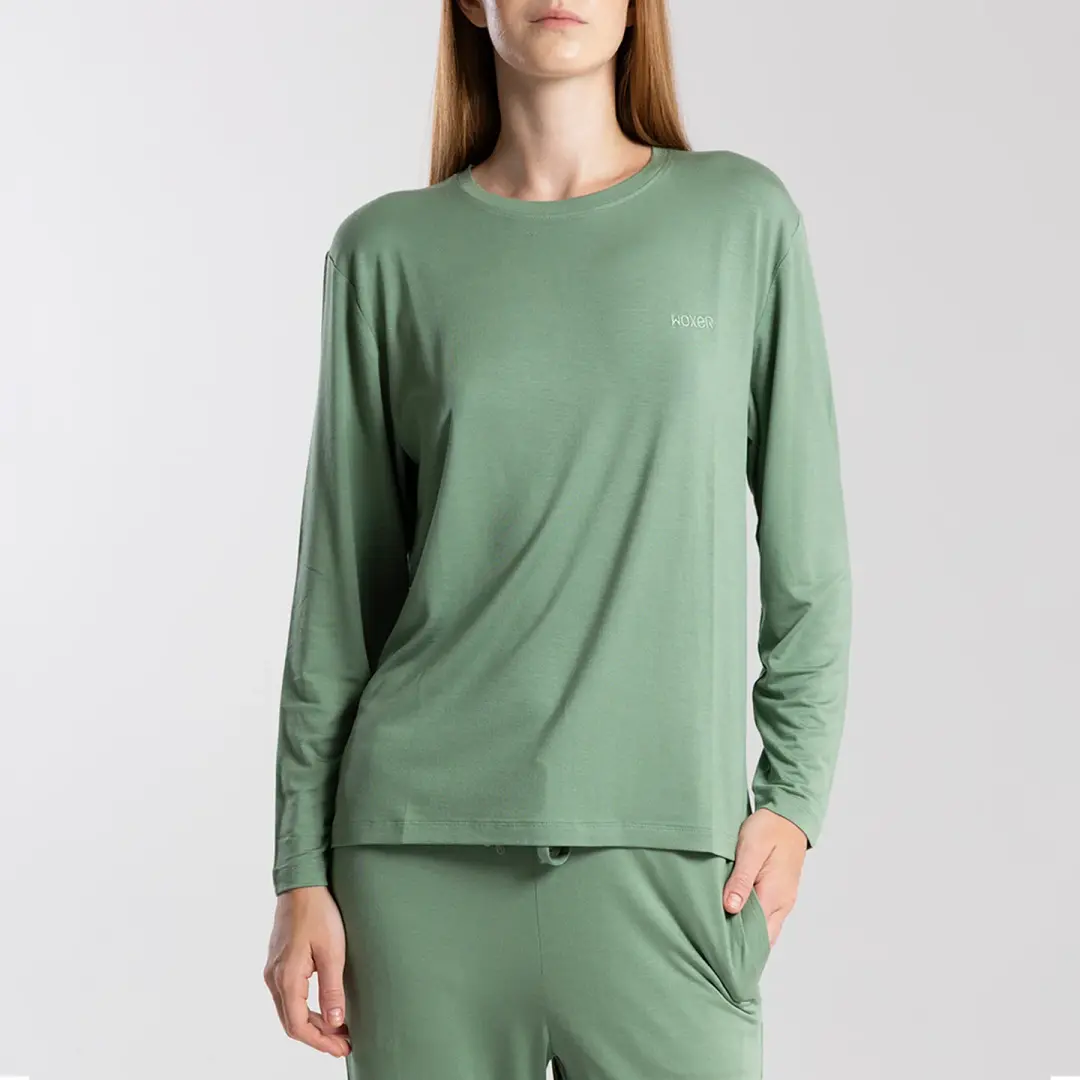 Sleep Long Sleeve Tee Wild Sage