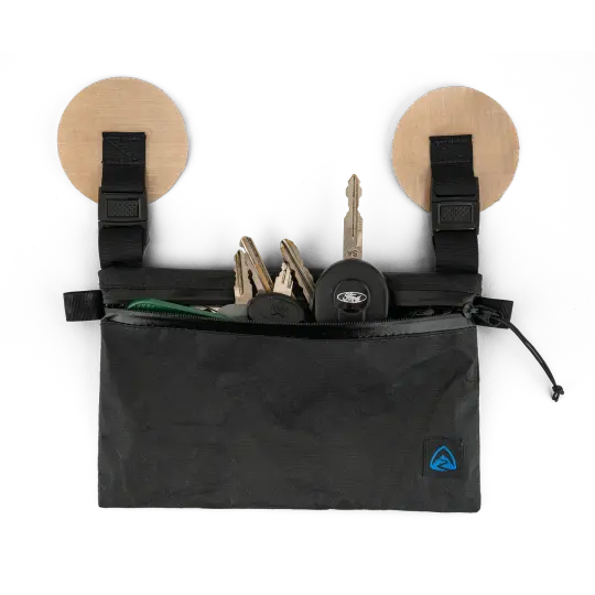Stick-on Key Zip Pouch