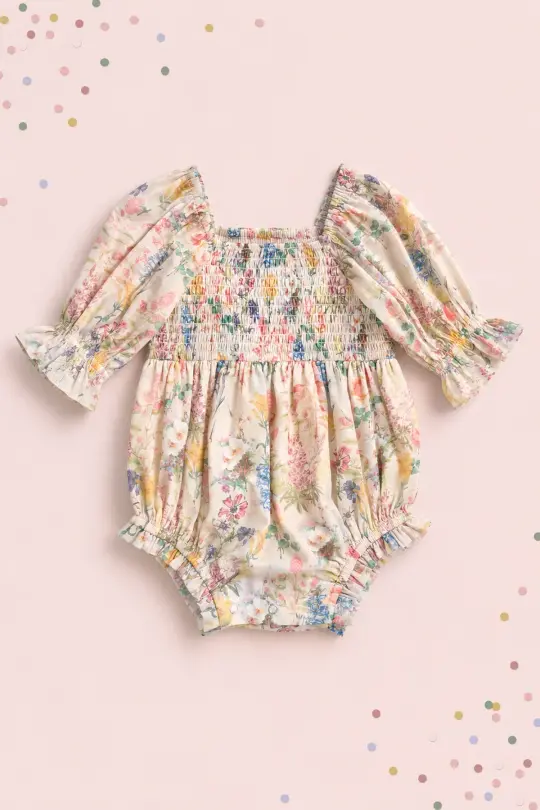 Baby Madeline Romper in Cordelia Floral