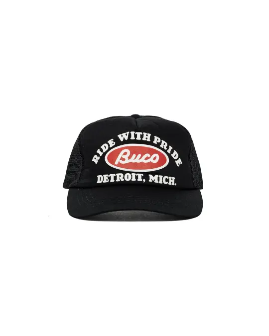 The Real McCoy's BA26001 Buco Mesh Cap / Buco Oval Black