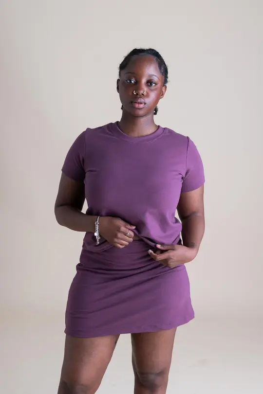 Liza Tee in Plum