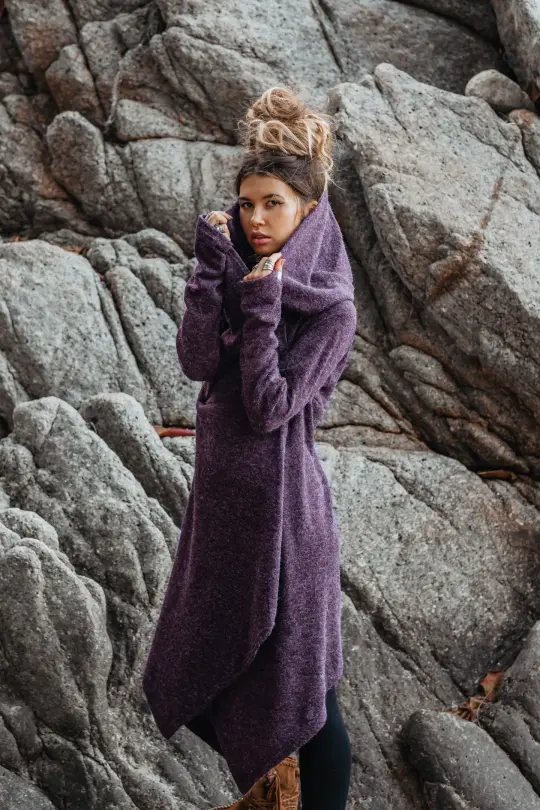 Hooded Sweater Amita Purple