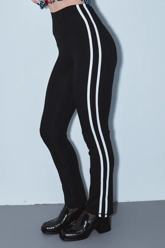 Sporty Spice Tencel Rib Lounge Pants Black
