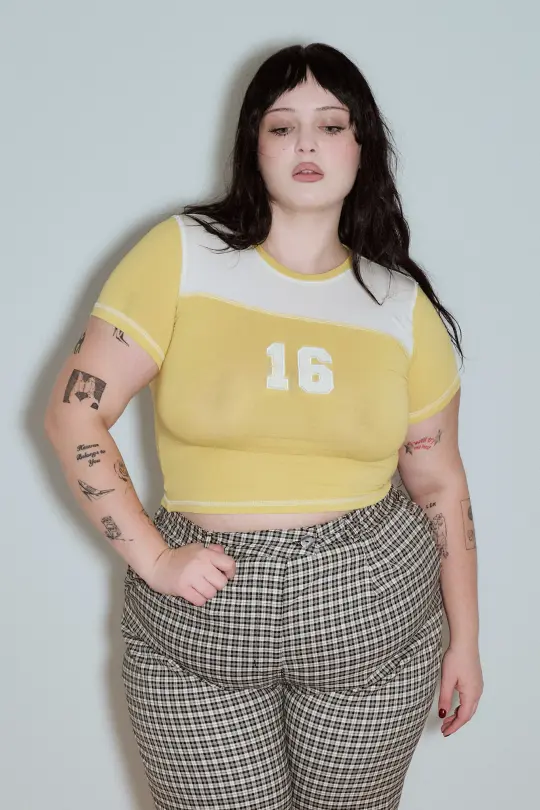 16 Wet T-shirt Contest Varsity Baby Tee Peepee