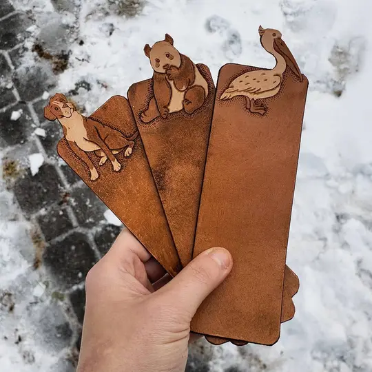 CUSTOM Bookmarks | Bulldog, Panda, + Pelican for D.D.