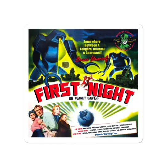 First Night On Planet Earth Vinyl Bubble-Free Stickers