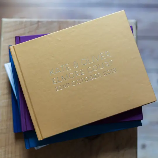Beautifully Personalised Wedding Guest Book with Crisp Font
