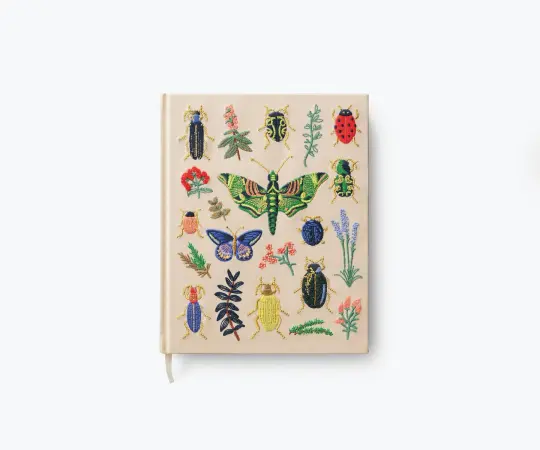 Curio Embroidered Fabric Sketchbook
