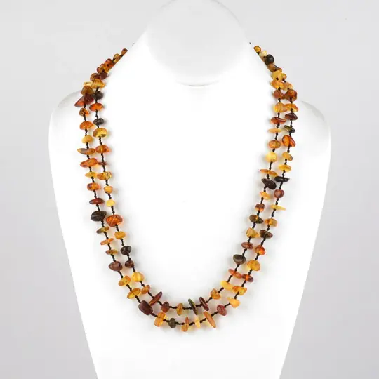 Colorful 48" Amber Necklace