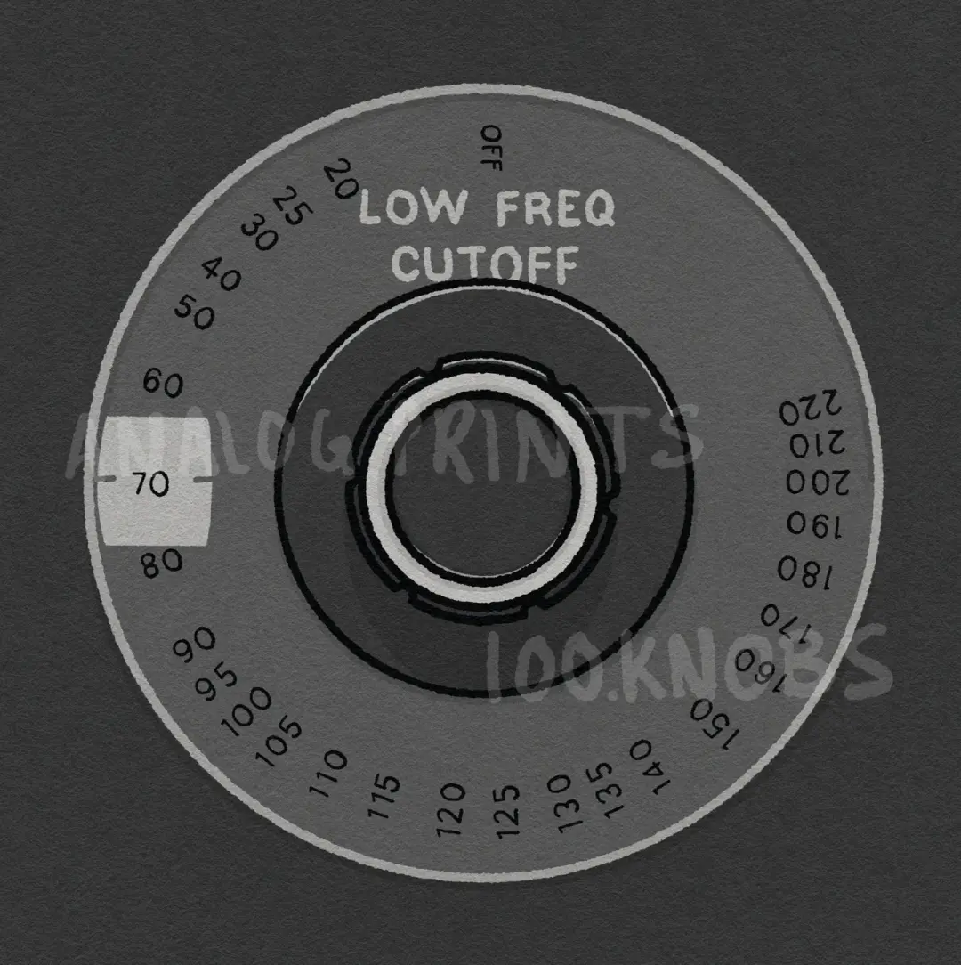 #100knobs 064/100 Urei 565 Filter Set Low Freq Cutoff Control POSTER