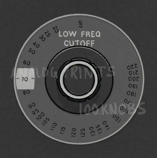 #100knobs 064/100 Urei 565 Filter Set Low Freq Cutoff Control POSTER