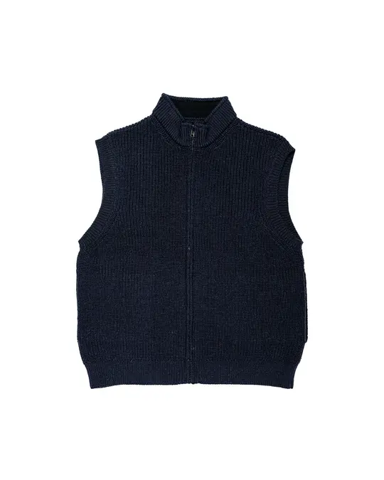MHL Zip Gilet Dry Merino Navy