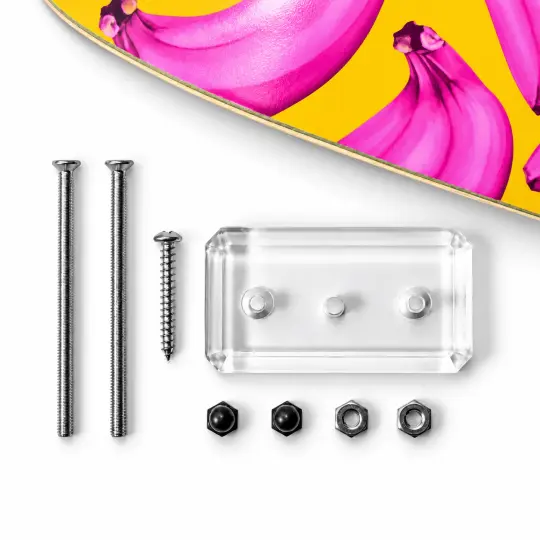 Horizontal Skateboard Wall Mount – Acrylic Deck Display Holder | deckarts