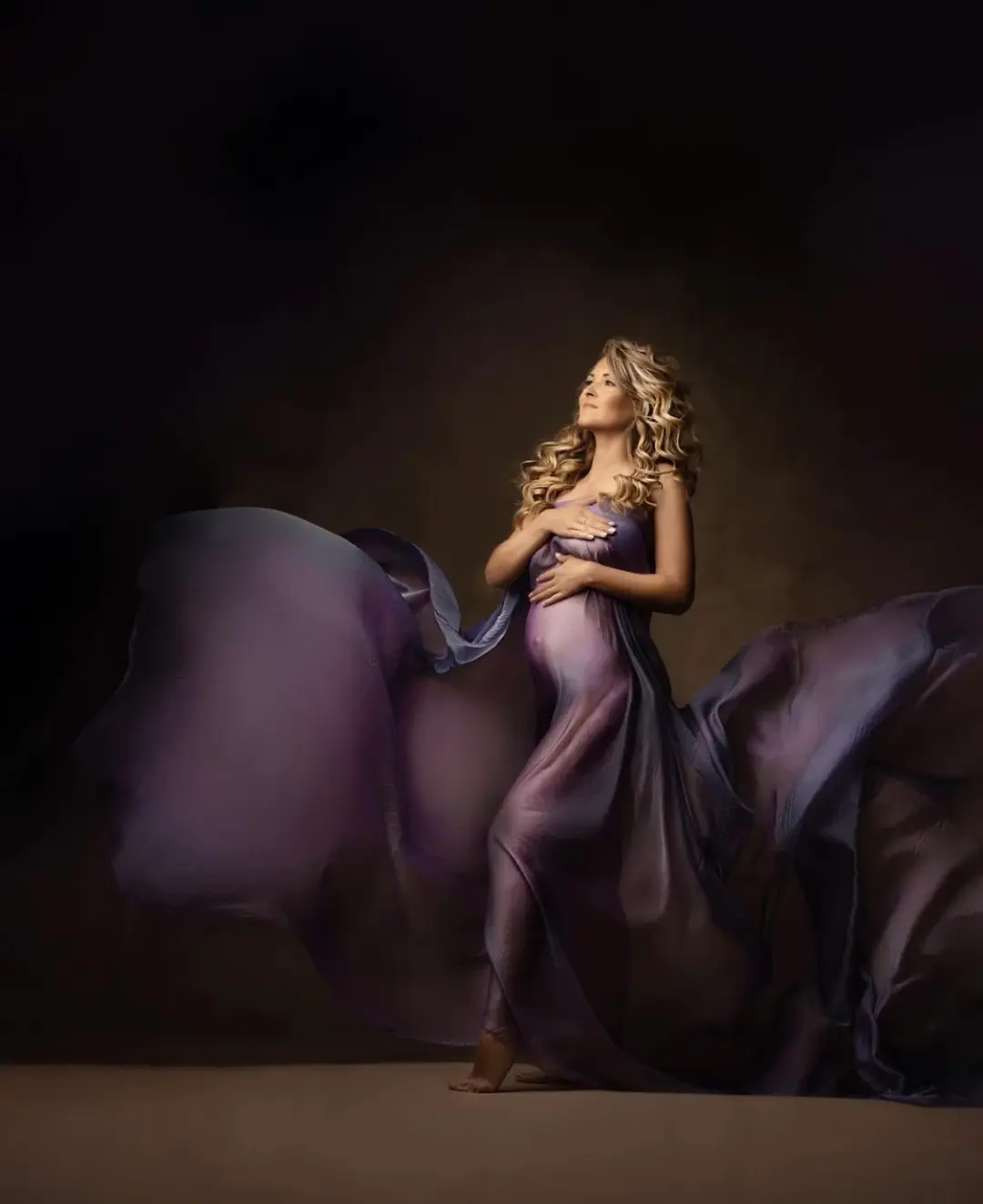 Iridescent Chiffon/Silk blend