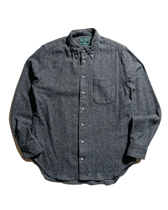 Gitman Vintage Bros. Grey Cotton Tweed Shirt