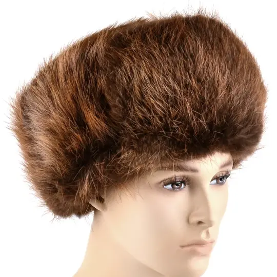 Russian Beaver Fur Ushanka Hat