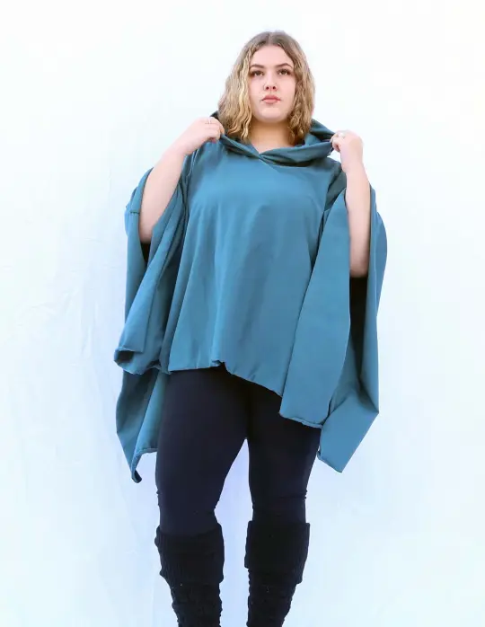 Beach Bum Hoodie Tunic Cape