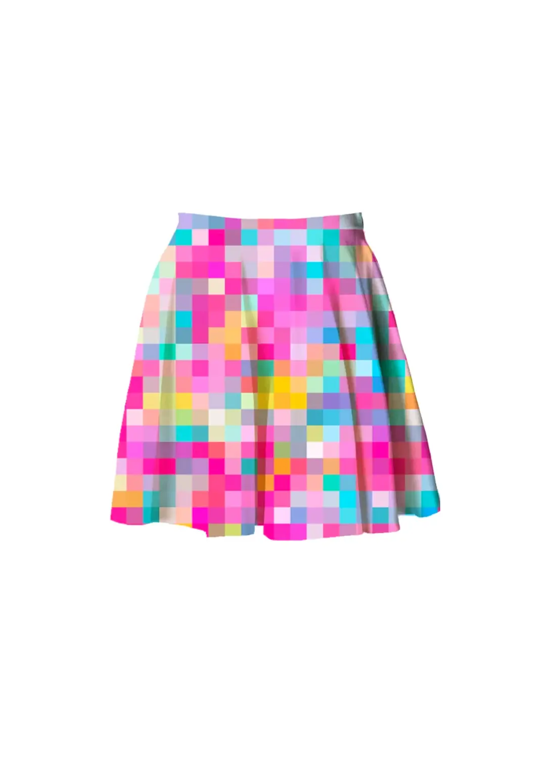 S candy pixel skater skirt